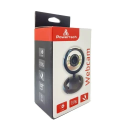 POWERTECH Web Camera PT-509 1.3MP Plug & Play μαύρη με χειροκίνητη εστίαση φακού