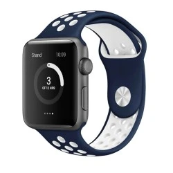 Aνταλλακτικό λουράκι ROCKROSE band σιλικόνης Starry Night για Apple Watch 42/44mm σε μπλε χρώμα