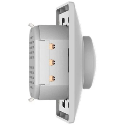 Χωνευτός διακόπτης Dimmer με πλαίσιο LED περιστροφικός 400W σε λευκό χρώμα DM-400L/N