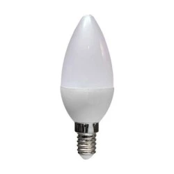 Λάμπα led κεράκι Ε14 ισχύος 6W 230V 4000Κ ενδιάμεσο φως 530lumen με γωνία θέασης 270°