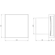Εξαεριστήρας μπάνιου διάμετρος 100mm INOX με κάλυμμα 15W IPX4 32dB αθόρυβης λειτουργίας Εξαεριστήρας μπάνιου διάμετρος 100mm INOX με κάλυμμα 15W IPX4 32dB αθόρυβης λειτουργίας