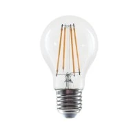 Διακοσμητική λάμπα led filament Ε27 Α60 6W 230V 4000k ενδιάμεσο λευκό φως 830 lumen με διάφανο κάλυμμα