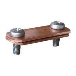 Στήριγμα ταινιών max 30x4mm από χαλκό Cu με βίδες Μ6x16mm ανοξείδωτο Στήριγμα ταινιών max 30x4mm από χαλκό Cu με βίδες Μ6x16mm ανοξείδωτο