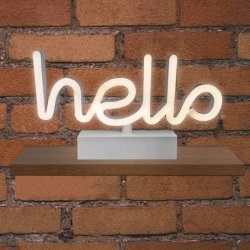 Διακοσμητικό φωτιστικό NEON LED STRIPS HELLO λειτουργεί με μπαταρίες 2*AA 3V {enjoysimplicity}™ 265x30x145mm Διακοσμητικό φωτιστικό NEON LED STRIPS HELLO λειτουργεί με μπαταρίες 2*AA 3V {enjoysimplicity}™ 265x30x145mm