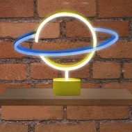 Φωτιστικό διακοσμητικό NEON LED STRIPS SATURN 3*AA μπαταρίας 4.5V με διάσταση 295x85x240,{enjoysimplicity}™