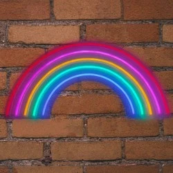 Διακοσμητικό NEON LED STRIPS RAINBOW 5V με USB καλώδιο 1mt και διάσταση 630x15x320mm {enjoysimplicity}™