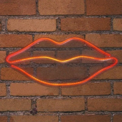 Led φωτιστικό NEON STRIPS LIPS με USB καλώδιο τροφοδσίας 1mt 5V και διάσταση 610x15x290mm {enjoysimplicity}™