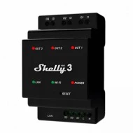 Ρελέ Shelly PRO 3 για τον έλεγχο 3 εξόδων μέσω LAN - Wi-Fi ή Bluetooth
