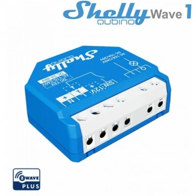 Έξυπνος διακόπτης τεχνολογίας Z-Wave™ 1 καναλιού 16 A Shelly Qubino Wave 1