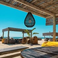 Κρεμαστό φωτιστικό μονόφωτο με ντουί Ε27 Black Rattan D370x500 σε μαύρο χρώμα Κρεμαστό φωτιστικό μονόφωτο με ντουί Ε27 Black Rattan D370x500 σε μαύρο χρώμα