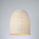 Φωτιστικό κρεμαστό μονόφωτο 1xE27 D450xH560 RATTAN σε λευκό χρώμα κατάλληλο για εσωτερικό χώρο IP20