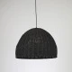 Φωτιστικό κρεμαστό Black Rattan μονόφωτο 1xE27 ARTE ILLUMINA IP20 εσωτερικού χώρου