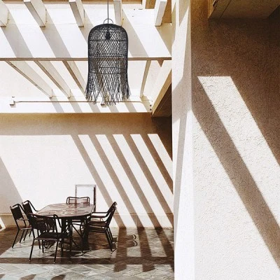 Φωτιστικό κρεμαστό μονόφωτο 1xE27 H610*D330mm με Rattan σε μαύρο χρώμα Φωτιστικό κρεμαστό μονόφωτο 1xE27 H610*D330mm με Rattan σε μαύρο χρώμα