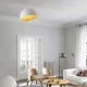 Μοντέρνο φωτιστικό πλαφονιέρα LED 20W με λευκό σώμα 3 CCT (θερμό - ενδιάμεσο - ψυχρό) εσωτερικού χώρου IP20