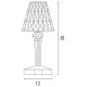 Πορταρίφ αφής επαναφορτιζόμενο Led 2W CCT 3000/4000/6000k διάφανο ντιμαριζόμενο