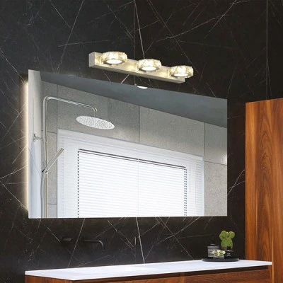 Φωτιστικό μπάνιο Led 9W ενδιάμεσο φως 4000k οβάλ 460X50X116 120° νίκελ 30000h