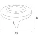 Ηλιακό φωτιστικό κήπου καρφωτό Φ120x130mm ενδιάμεσο λευκό φως 4000k 3lm στεγανότητας IP44 12000h