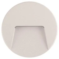 Led απλίκα λευκή στρογγυλή με σκίαστρο SLIM πλαστική 3W 3000k θερμό λευκό φως στεγανή ΙΡ65