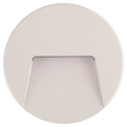 Led απλίκα λευκή στρογγυλή με σκίαστρο SLIM πλαστική 3W 3000k θερμό λευκό φως στεγανή ΙΡ65