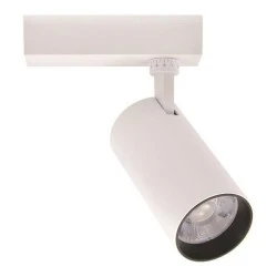 Φωτιστικό σποτ ράγας LED PLUS 2 καλωδίων 30W με ενδιάμεσο χρώμα φωτός 4000k & διάσταση φ80x160mm σε λευκό χρώμα