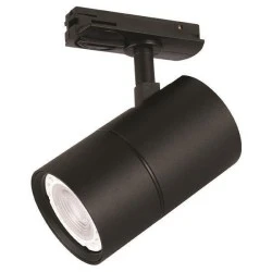 Φωτιστικό σποτ ράγας 2 καλωδίων με ντουί GU10 Φ60x100mm σε μαύρο χρώμα 