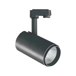 Φωτιστικό σποτ LED ράγας 30W με ενδιάμεσο χρώμα φωτός 4000k 2700lm 4 καλωδίων σε μαύρο χρώμα