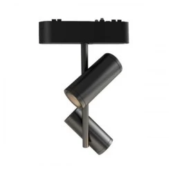 Φωτιστικό σποτ μαύρο μαγνητικής ράγας ultra slim 2x8W 3CCT δυνατότητα επιλογής απόχρωσης φωτός με triac