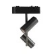 Φωτιστικό σποτ μαύρο μαγνητικής ράγας ultra slim 2x8W 3CCT δυνατότητα επιλογής απόχρωσης φωτός με triac