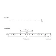 Ταινία LED PLUS 5m 4,8W 12V με θερμό χρώμα φωτός 3000k 450lm κατάλληλη για εσωτερικό χώρο IP20 με 120 λαμπάκια LED/m  