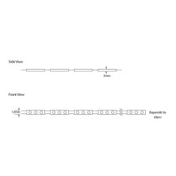 LED Modules Samsung 1,2W/pcs 12V σε ενδιάμεσο λευκό 4000K SMD2835 126lm IP65 στεγανό ντιμαριζόμενο