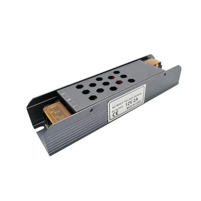 Τροφοδοτικό - led driver αλουμινίου SLIM PRO 36W 230VAC στα 12VDC για ταινίες & λάμπες LED μη στεγανό IP20