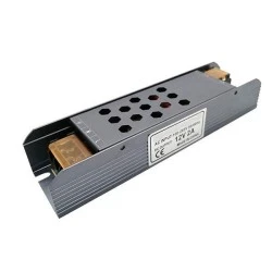 Τροφοδοτικό - LED DRIVER αλουμινίου SLIM PRO 24W 230VAC στα 24VDC για ταινίες & λάμπες LED μη στεγανό IP20