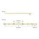 Ταινία led mini cob με μήκος 5m 10W 24V με θερμό χρώμα φωτός 3000k 800lm & 320l/m IP44 