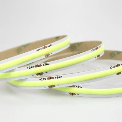 Ταινία LED COB PRO 5m 12W 24Vμε πράσινο χρώμα φωτός 480 led/m IP44  στεγανή