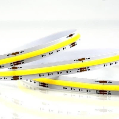 Ταινία LED COB PRO 5m 12W 24V με δυνατότητα εναλλαγής χρωμάτων CCT 3000-6000k με 640l/m IP44 