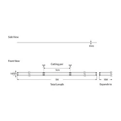 Ταινία LED COB PRO 5m 12W 24V RGB PIXEL 540LED/m IP44 στεγανή με πλάτος 12mm