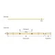 Ταινία LED COB PRO 10m 8W 220V με ψυχρό χρώμα φωτός 6500k 600lm 360LED/m IP65 κατάλληλη για εξωτερικό χώρο 