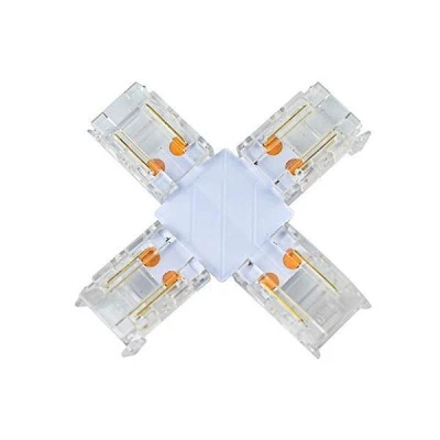 Ενωτικός σταυρός για cob Led ταινία 10mm με τάση τροφοδοσίας 0-36V με διάσταση 44x44x5mm Ενωτικός σταυρός για cob Led ταινία 10mm με τάση τροφοδοσίας 0-36V με διάσταση 44x44x5mm