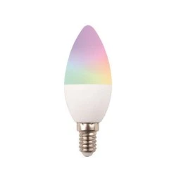 Λάμπα LED SMART WiFi κεράκι Ε14 RGBW εναλλαγής χρωμάτων + λευκό 220-240V 470lm