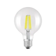 Λάμπα LED E27 G95 filament clear 4W με ενδι΄άμεσο χρώμα φωτός 4000k 840lm γωνία δέσμης 360°