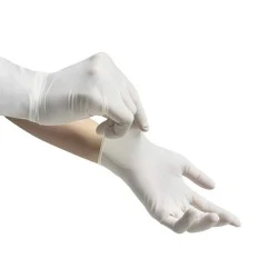 Γάντια latex μίας χρήσης χωρίς πούδρα με μέγεθος large σε συσκευασία 100τμχ