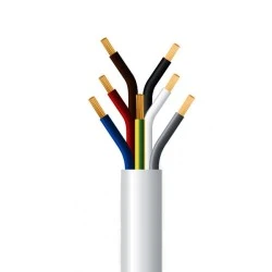 Καλώδιο ρεύματος εύκαμπτο 7x2.5mm² NYMHY λευκό στρογγυλό πολύκλωνο (G05VV-F 7G2.5 λευκό)