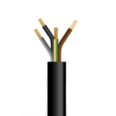 Καλώδιο ρεύματος εύκαμπτο 4x1mm² H05VV-F NYMHY μαύρο πολύκλωνο στρογγυλό Καλώδιο ρεύματος εύκαμπτο 4x1mm² H05VV-F NYMHY μαύρο πολύκλωνο στρογγυλό