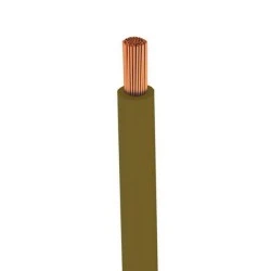 Καλώδιο ρεύματος 1x1.5mm²  H07V-K NYAF σε καφέ χρώμα στροφείο 100m