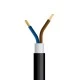 Καλώδιο ρεύματος 2x1.5mm² NYY μαύρο μονωμένο εξωτερικών εγκαταστάσεων (J1VV-U 2x1,5 μαύρο)