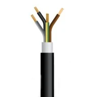 Καλώδιο ρεύματος μαύρο 4x6mm²  J1VV-R NYY μονωμένο εξωτερικών εγκαταστάσεων (J1VV-U 4G6 μαύρο)
