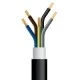 Καλώδιο ρεύματος μαύρο 5x1.5mm² J1VV-U NYY μονωμένο εξωτερικών εγκαταστάσεων (J1VV-U 5G1.5 μαύρο)