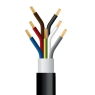 Καλώδιο ρεύματος μαύρο 7x2.5mm² J1VV-R NYY μονωμένο εξωτερικών εγκαταστάσεων (J1VV-R 7G2.5 μαύρο)