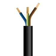 Καλώδιο εύκαμπτο ρεύματος 3x1,5mm² H05VV-F σε γκρι χρώμα