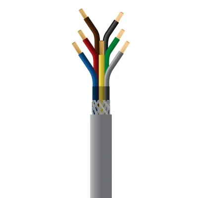 Καλώδιο LIYCY CY με διατομή 3x0,75mm² 550 DIN 47100 μεταφοράς δεδομένων σε γκρι χρώμα